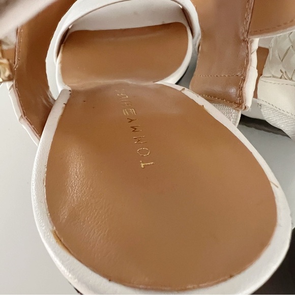 Tommy Hilfiger Twevely Woven Chunky Heeled Sandal (Sz 6) - Picture 6 of 10